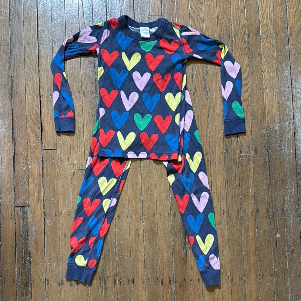 Hanna Andersson Heart Pattern Pajama Set